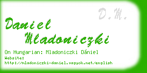daniel mladoniczki business card