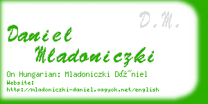 daniel mladoniczki business card